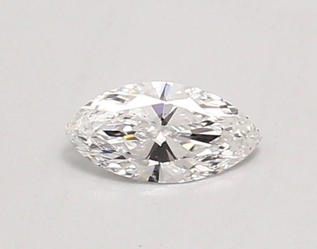 Lab-Grown Marquise Diamond - 0.4 Carats, D Color, VS2 Clarity - Certified by IGI - Report Number: LG675550673