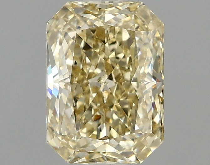 Lab-Grown Radiant Diamond - 1.54 Carats, Fancy Intense Yellow Color, VVS2 Clarity - Certified by IGI - Report Number: LG675526603