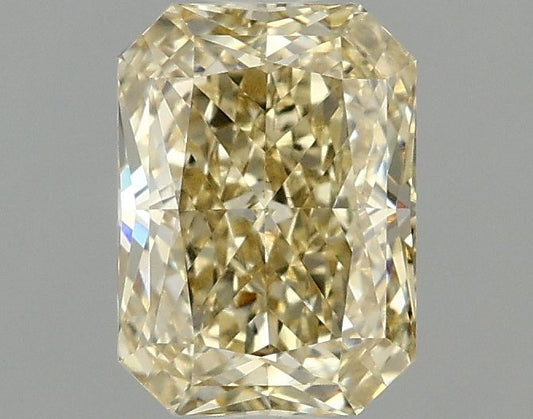 Lab-Grown Radiant Diamond - 1.54 Carats, Fancy Intense Yellow Color, VVS2 Clarity - Certified by IGI - Report Number: LG675526603