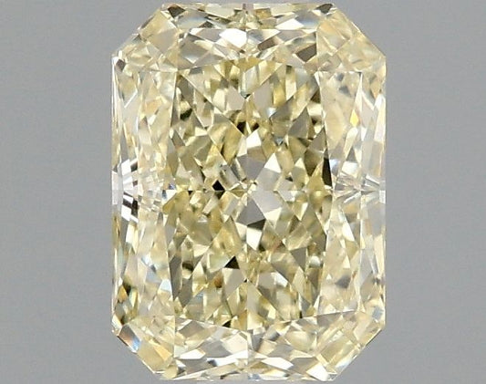 Lab-Grown Radiant Diamond - 1.47 Carats, Fancy Yellow Color, VVS2 Clarity - Certified by IGI - Report Number: LG663405766