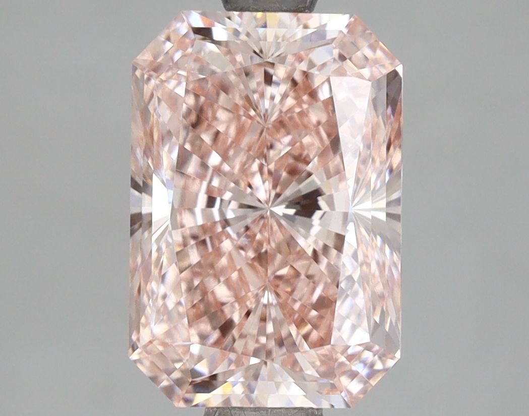 Lab-Grown Radiant Diamond - 2.53 Carats, Fancy Intense Pink Color, VVS2 Clarity - Certified by IGI - Report Number: LG658492421