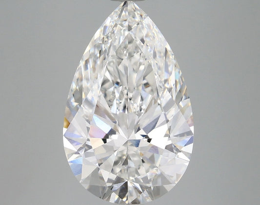 Lab-Grown Pear Diamond - 4.74 Carats, E Color, VS2 Clarity - Certified by IGI - Report Number: LG680558414