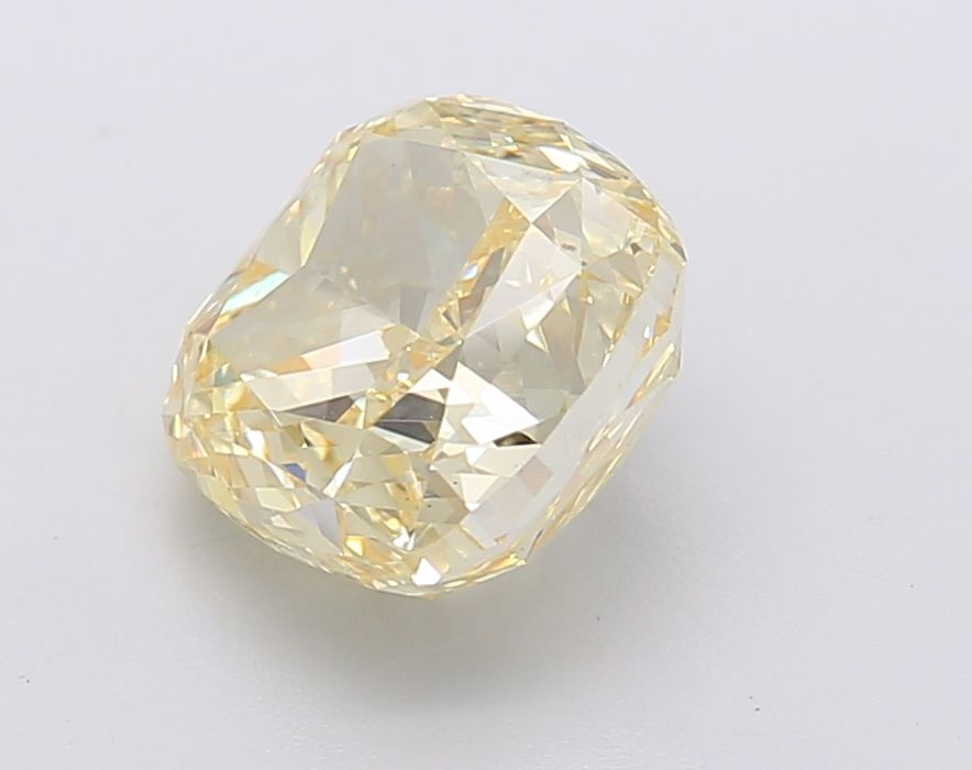 Lab-Grown Cushion Diamond - 3.0 Carats, Fancy Intense Yellow Color, VS1 Clarity - Certified by IGI - Report Number: LG602390104