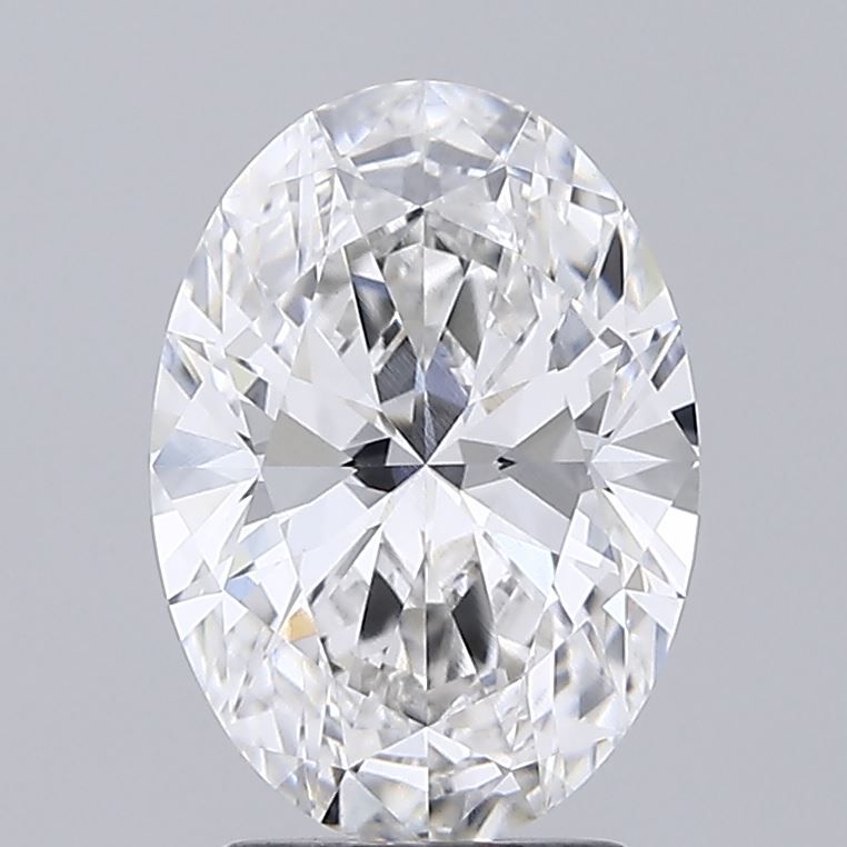 Lab-Grown Oval Diamond - 2.55 Carats, F Color, VVS2 Clarity - Certified by IGI - Report Number: LG719546468