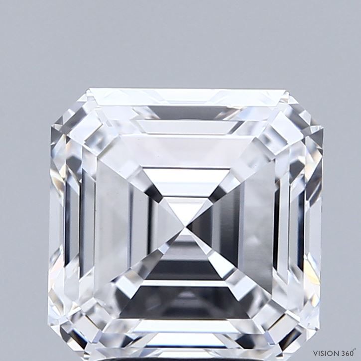 Lab-Grown Asscher Diamond - 3.56 Carats, D Color, VVS2 Clarity - Certified by IGI - Report Number: LG712530931