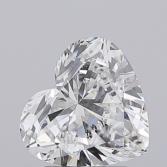 Lab-Grown Heart Diamond - 2.5 Carats, E Color, VS1 Clarity - Certified by IGI - Report Number: LG687531731