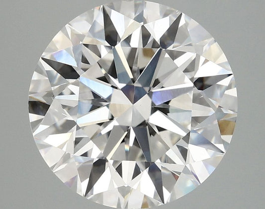 Lab-Grown Round Diamond - 4.08 Carats, E Color, VVS2 Clarity - Certified by IGI - Report Number: LG695524230