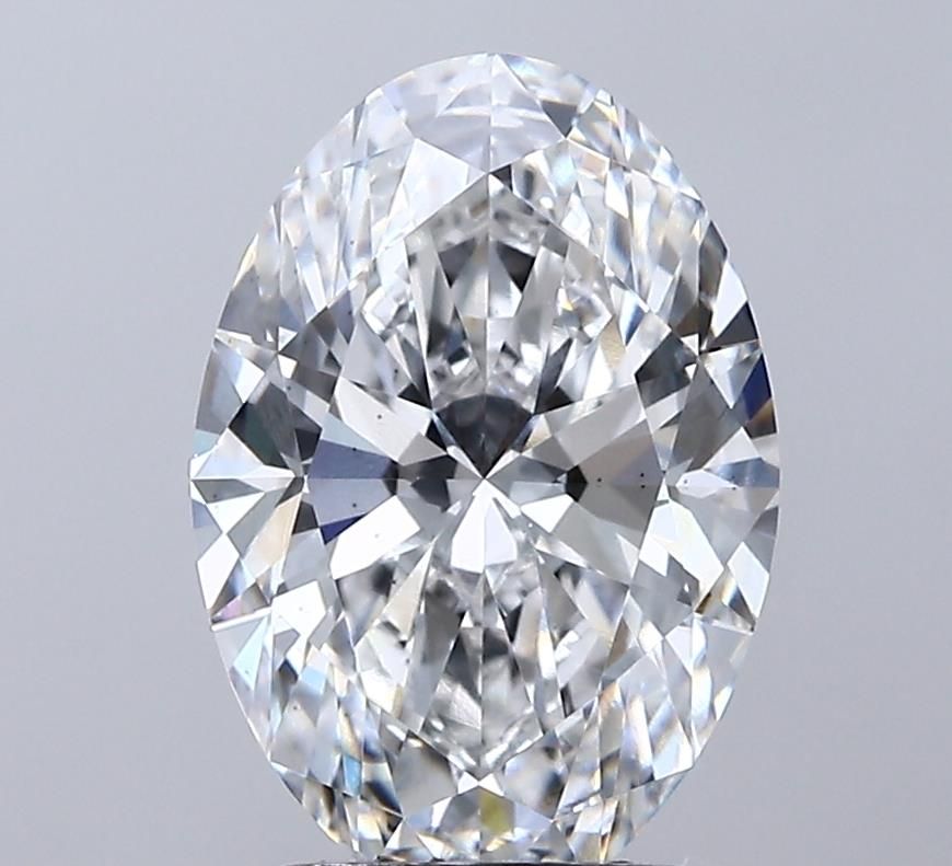 Lab-Grown Oval Diamond - 3.01 Carats, E Color, VS2 Clarity - Certified by IGI - Report Number: LG713510384