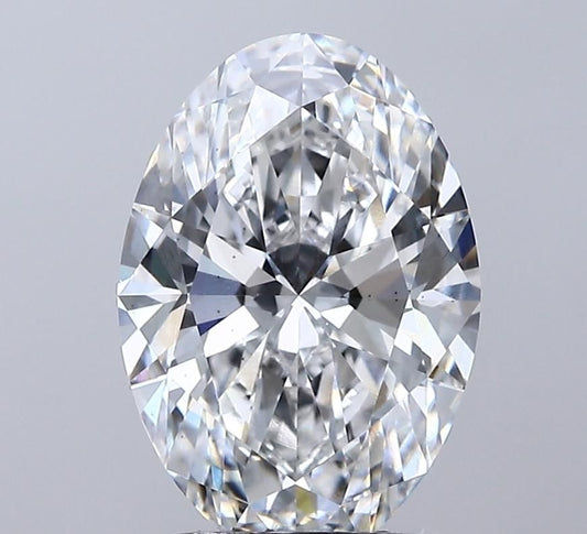 Lab-Grown Oval Diamond - 3.01 Carats, E Color, VS2 Clarity - Certified by IGI - Report Number: LG713510384
