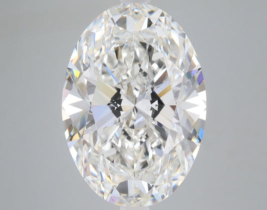 Lab-Grown Oval Diamond - 7.85 Carats, F Color, VS2 Clarity - Certified by IGI - Report Number: LG611353818