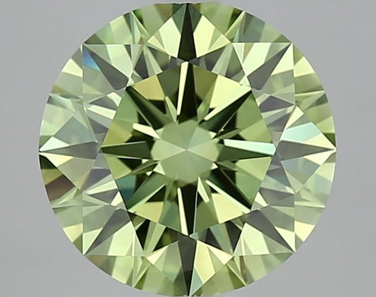 Round 3.01ct Fancy Vivid Green IF ID Cut • IGI • LG702540674