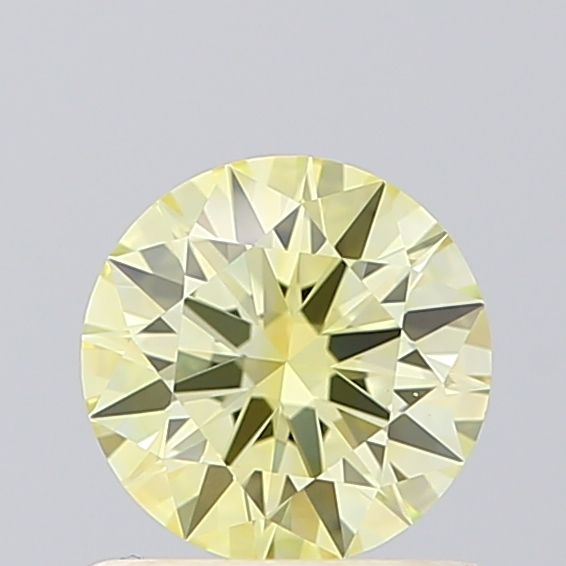 Lab-Grown Round Diamond - 0.7 Carats, Fancy Intense Yellow Color, VS1 Clarity - Certified by IGI - Report Number: LG614320494
