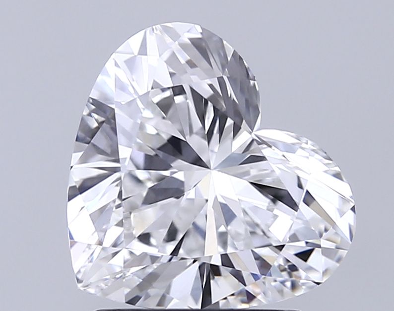 Lab-Grown Heart Diamond - 2.0 Carats, F Color, VVS2 Clarity - Certified by IGI - Report Number: LG715517327