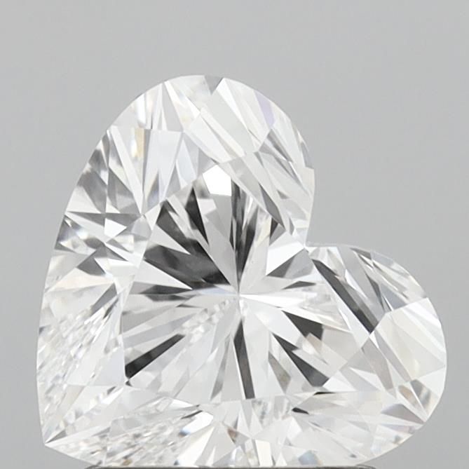 Lab-Grown Heart Diamond - 1.51 Carats, D Color, VVS2 Clarity - Certified by IGI - Report Number: LG715538600