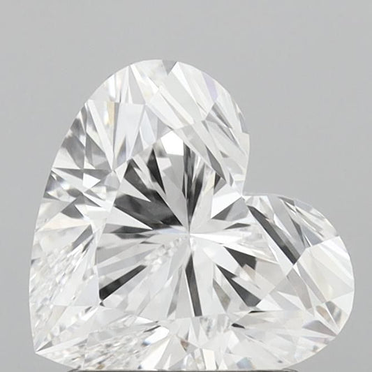 Lab-Grown Heart Diamond - 1.51 Carats, D Color, VVS2 Clarity - Certified by IGI - Report Number: LG715538600