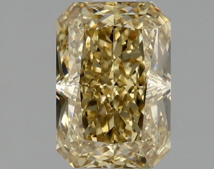 Lab-Grown Radiant Diamond - 1.56 Carats, Fancy Gray Yellow Color, VS1 Clarity - Certified by IGI - Report Number: LG645492695