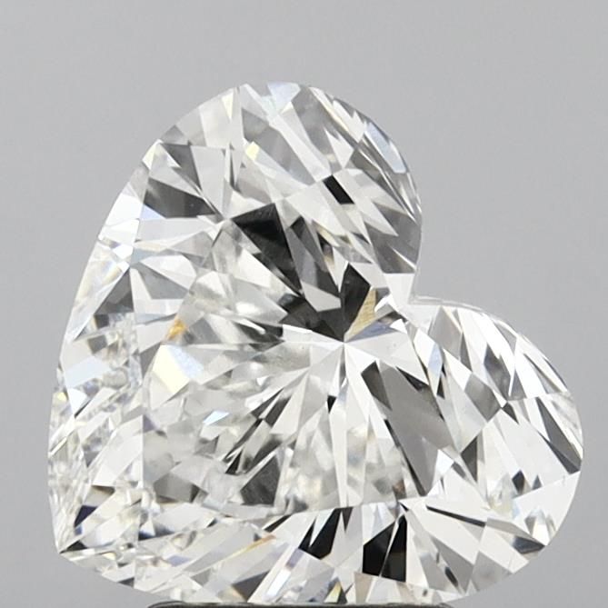 Lab-Grown Heart Diamond - 3.51 Carats, F Color, VVS2 Clarity - Certified by IGI - Report Number: LG644433021