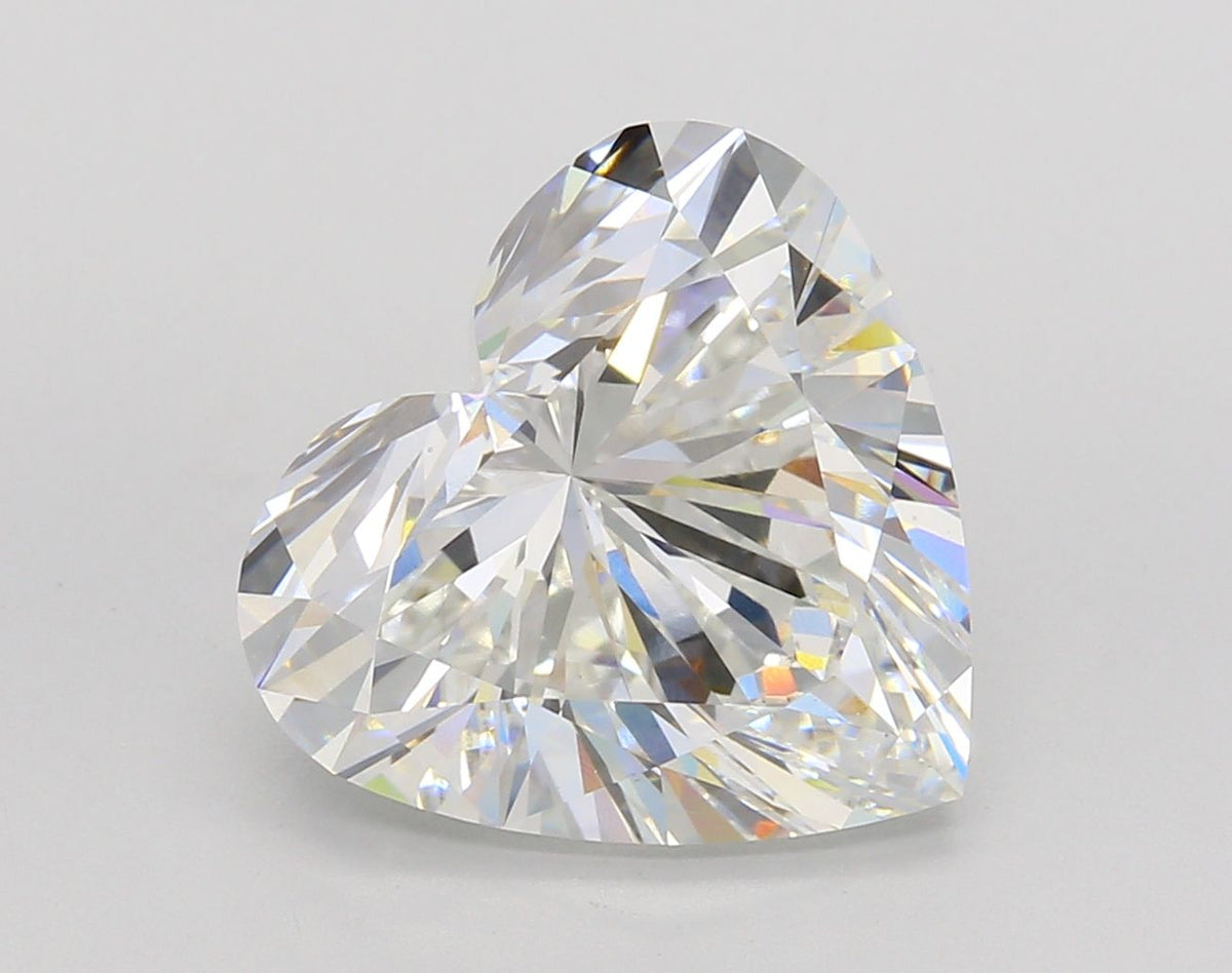 Lab-Grown Heart Diamond - 6.02 Carats, F Color, VS1 Clarity - Certified by IGI - Report Number: LG680555266