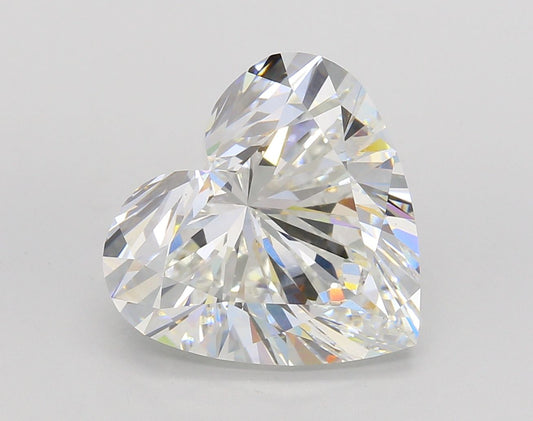 Lab-Grown Heart Diamond - 6.02 Carats, F Color, VS1 Clarity - Certified by IGI - Report Number: LG680555266
