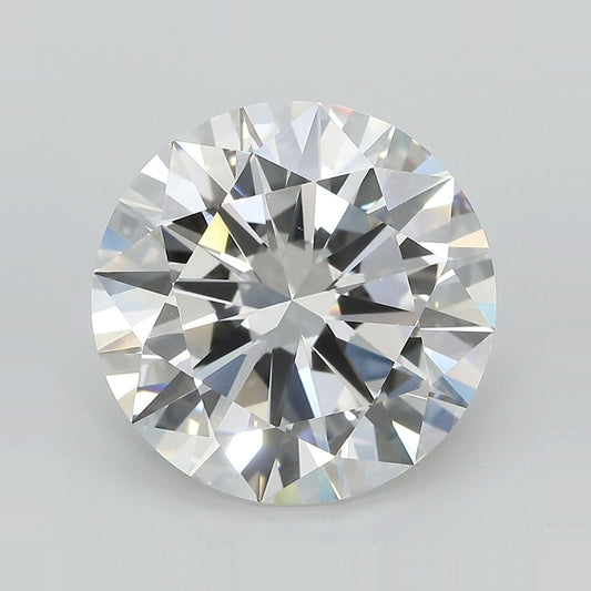Lab-Grown Round Diamond - 8.09 Carats, F Color, VVS2 Clarity - Certified by IGI - Report Number: LG689521895