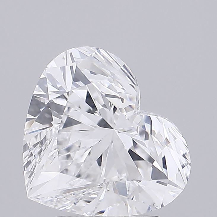 Lab-Grown Heart Diamond - 3.02 Carats, D Color, VVS2 Clarity - Certified by IGI - Report Number: LG675559245