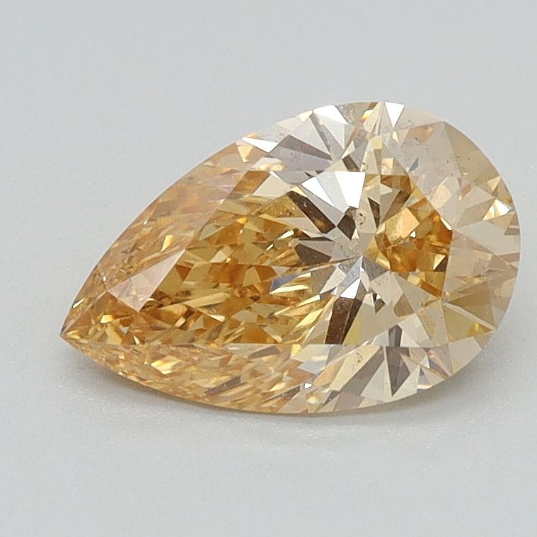 Lab-Grown Pear Diamond - 1.04 Carats, Fancy Intense Yellow Color, VS2 Clarity - Certified by IGI - Report Number: LG625460813