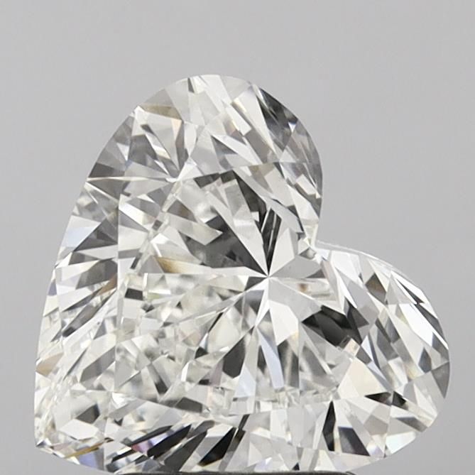 Lab-Grown Heart Diamond - 3.02 Carats, F Color, VVS2 Clarity - Certified by IGI - Report Number: LG650476723