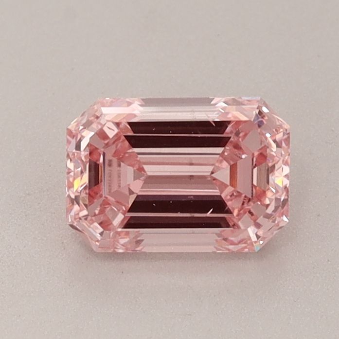Lab-Grown Emerald Diamond - 0.86 Carats, Fancy Intense Pink Color, SI1 Clarity - Certified by IGI - Report Number: LG633494486