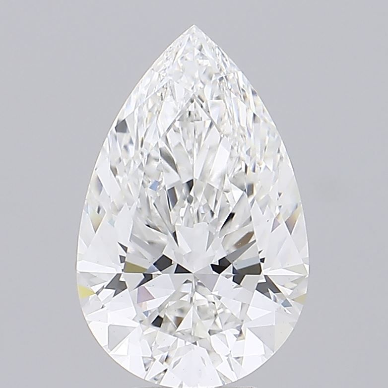Lab-Grown Pear Diamond - 6.1 Carats, F Color, VS1 Clarity - Certified by IGI - Report Number: LG596336085