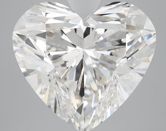 Lab-Grown Heart Diamond - 6.18 Carats, F Color, VS2 Clarity - Certified by IGI - Report Number: LG581329684