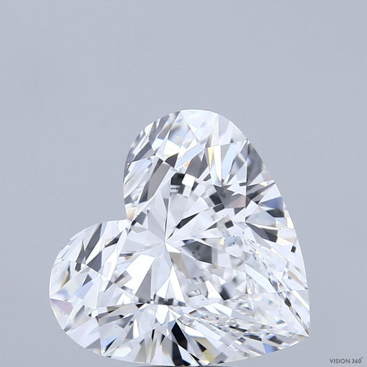 Lab-Grown Heart Diamond - 4.03 Carats, E Color, VS2 Clarity - Certified by IGI - Report Number: LG693535506