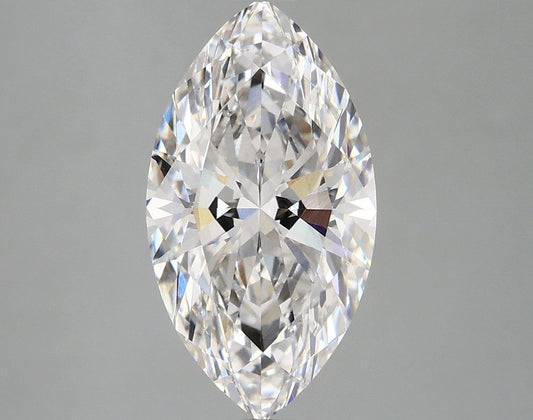 Lab-Grown Marquise Diamond - 3.05 Carats, F Color, VS2 Clarity - Certified by IGI - Report Number: LG671480292