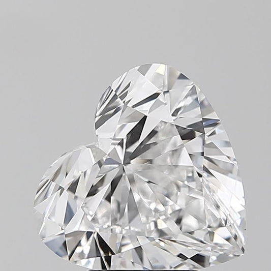 Lab-Grown Heart Diamond - 3.5 Carats, D Color, VVS2 Clarity - Certified by IGI - Report Number: LG668458437