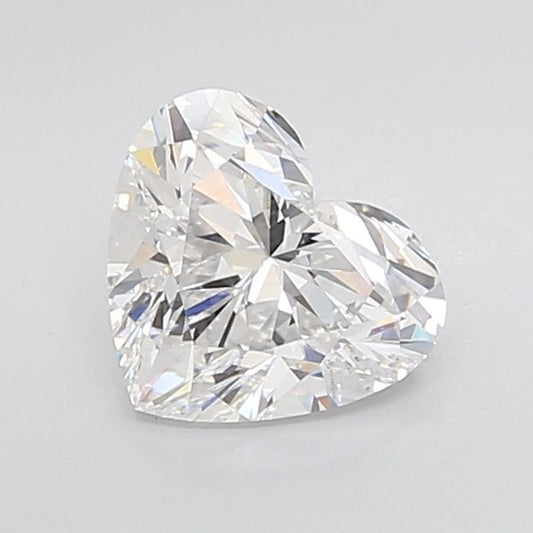 Lab-Grown Heart Diamond - 2.52 Carats, D Color, VVS2 Clarity - Certified by IGI - Report Number: LG651439535