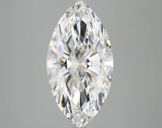 Lab-Grown Marquise Diamond - 4.05 Carats, E Color, VS2 Clarity - Certified by IGI - Report Number: LG694552404