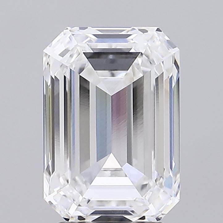 Lab-Grown Emerald Diamond - 4.05 Carats, D Color, VVS2 Clarity - Certified by IGI - Report Number: LG675597560