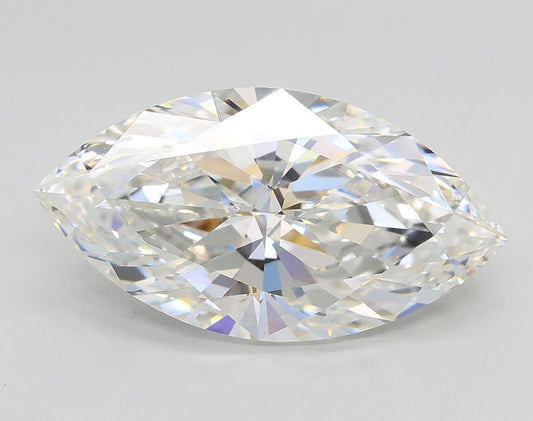 Lab-Grown Marquise Diamond - 3.5 Carats, F Color, VS1 Clarity - Certified by IGI - Report Number: LG681507112