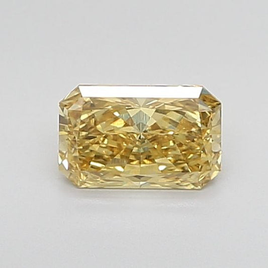 Lab-Grown Radiant Diamond - 1.05 Carats, Fancy Vivid Yellow Color, VS2 Clarity - Certified by IGI - Report Number: LG607313916