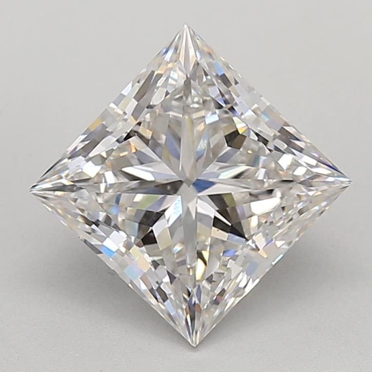 Lab-Grown Princess Diamond - 3.6 Carats, F Color, VS1 Clarity - Certified by IGI - Report Number: LG602302628