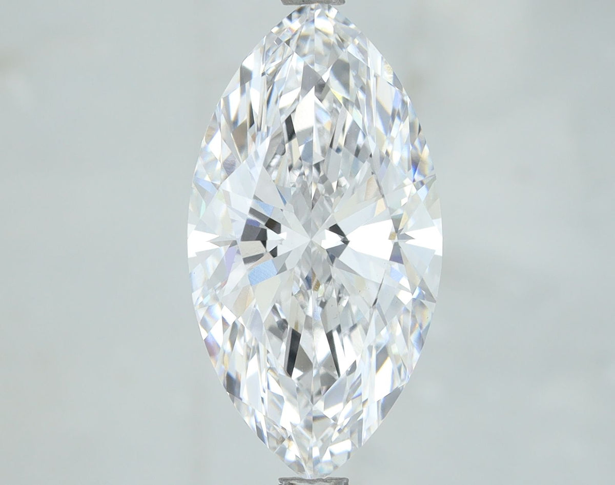 Lab-Grown Marquise Diamond - 3.51 Carats, D Color, VS1 Clarity - Certified by IGI - Report Number: LG675592997