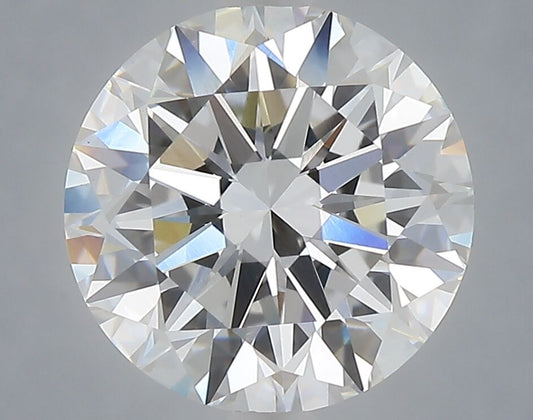 Lab-Grown Round Diamond - 3.07 Carats, E Color, VVS2 Clarity - Certified by IGI - Report Number: LG708585304