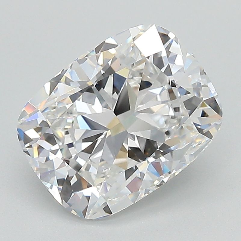 Lab-Grown Cushion Diamond - 2.56 Carats, E Color, VVS2 Clarity - Certified by GIA - Report Number: 2504254754