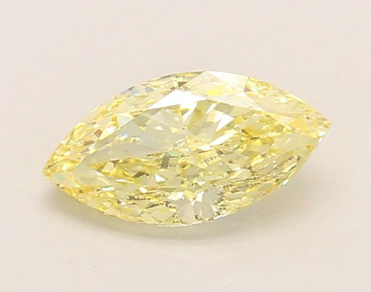 Lab-Grown Marquise Diamond - 1.03 Carats, Fancy Intense Yellow Color, VS1 Clarity - Certified by IGI - Report Number: LG653449364
