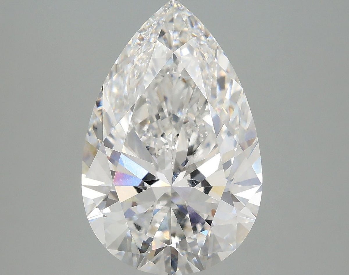 Lab-Grown Pear Diamond - 4.03 Carats, E Color, VVS2 Clarity - Certified by IGI - Report Number: LG677554118