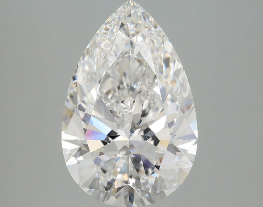 Lab-Grown Pear Diamond - 4.03 Carats, E Color, VVS2 Clarity - Certified by IGI - Report Number: LG677554118