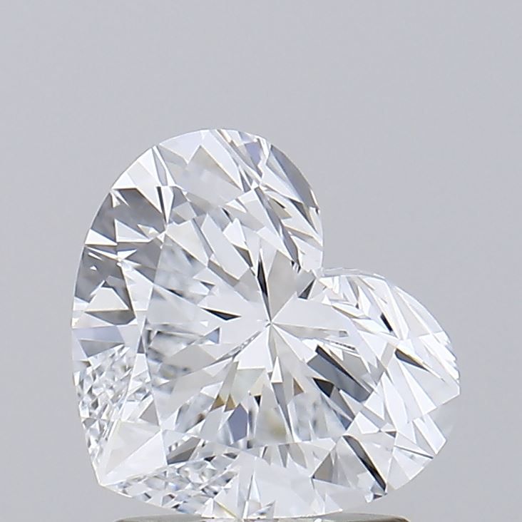 Lab-Grown Heart Diamond - 1.59 Carats, E Color, VVS2 Clarity - Certified by IGI - Report Number: LG648497453