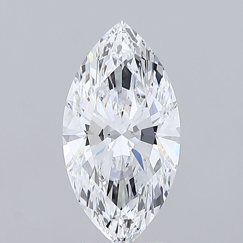 Lab-Grown Marquise Diamond - 3.5 Carats, D Color, VVS1 Clarity - Certified by IGI - Report Number: LG641494196