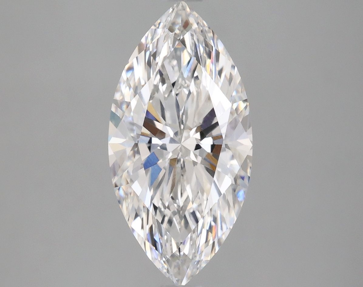 Lab-Grown Marquise Diamond - 2.59 Carats, F Color, VVS2 Clarity - Certified by IGI - Report Number: LG648476754