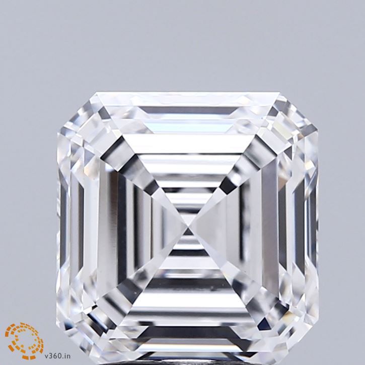 Lab-Grown Asscher Diamond - 4.01 Carats, E Color, VVS2 Clarity - Certified by IGI - Report Number: LG714504105