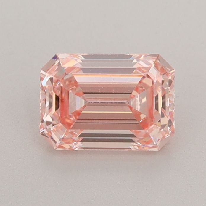 Lab-Grown Emerald Diamond - 0.73 Carats, Fancy Intense Pink Color, VS2 Clarity - Certified by IGI - Report Number: LG542226900